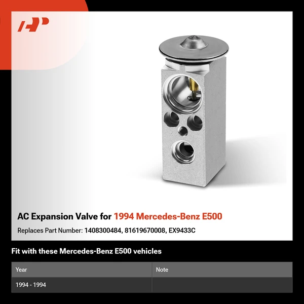 AC Expansion Valve for 1994 Mercedes-Benz E500