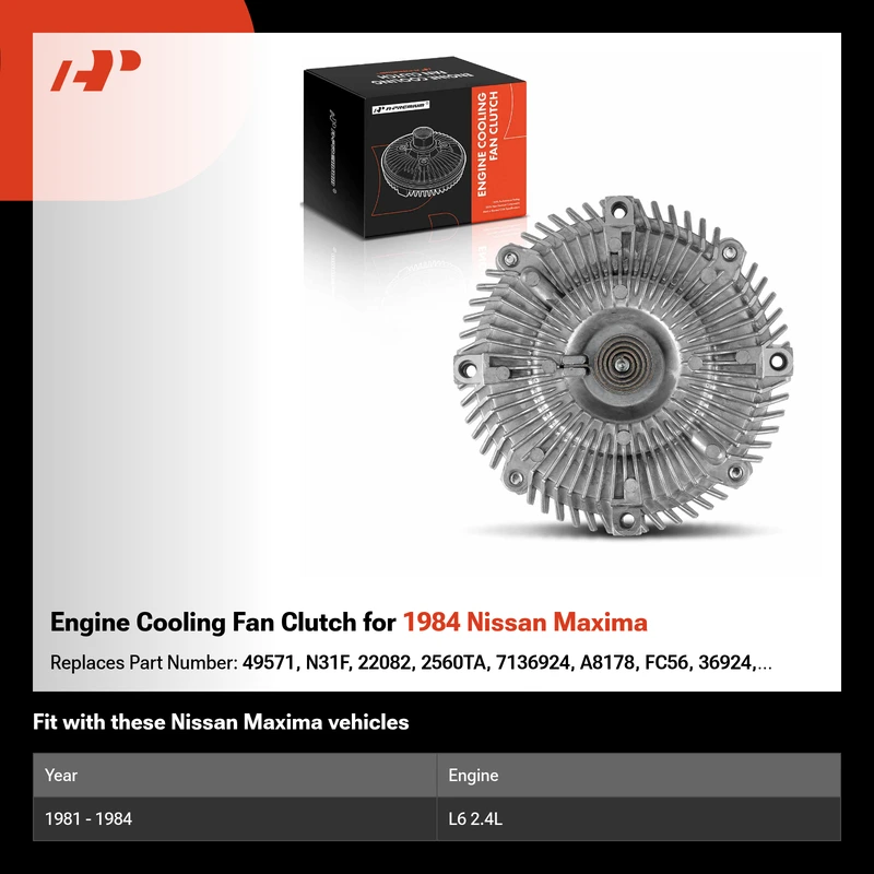 Engine Cooling Fan Clutch for 1984 Nissan Maxima