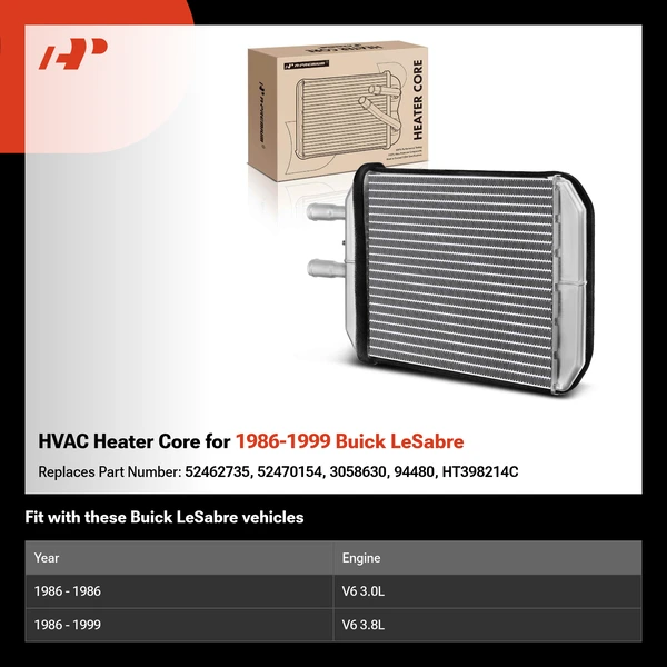 HVAC Heater Core for 1986-1999 Buick LeSabre
