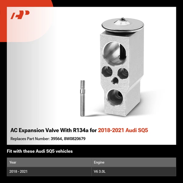 AC Expansion Valve With R134a for 2018-2021 Audi SQ5