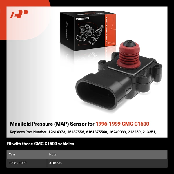 Manifold Pressure (MAP) Sensor for 1996-1999 GMC C1500