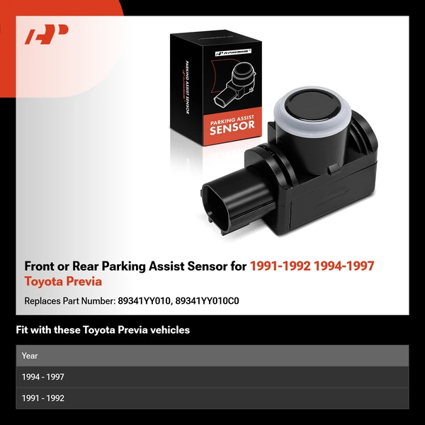 Front or Rear Parking Assist Sensor for 1991-1992 1994-1997 Toyota Previa