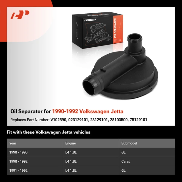 Oil Separator for 1990-1992 Volkswagen Jetta