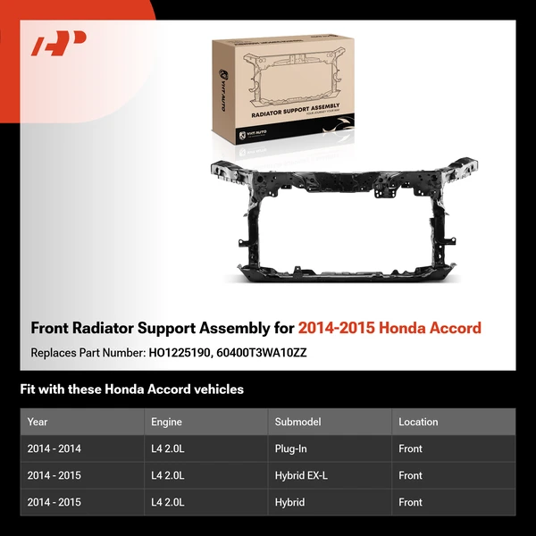Front Radiator Support Assembly for 2014-2015 Honda Accord
