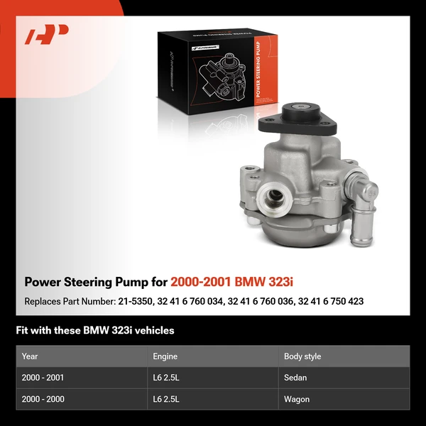 Power Steering Pump for 2000-2001 BMW 323i