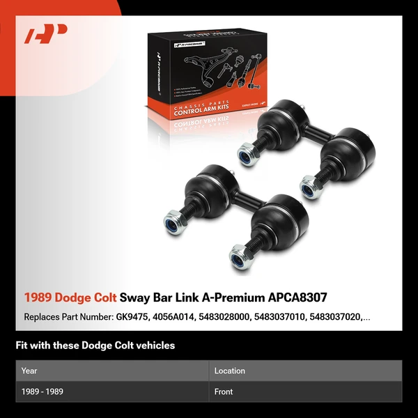 1989 Dodge Colt Sway Bar Link A-Premium APCA8307