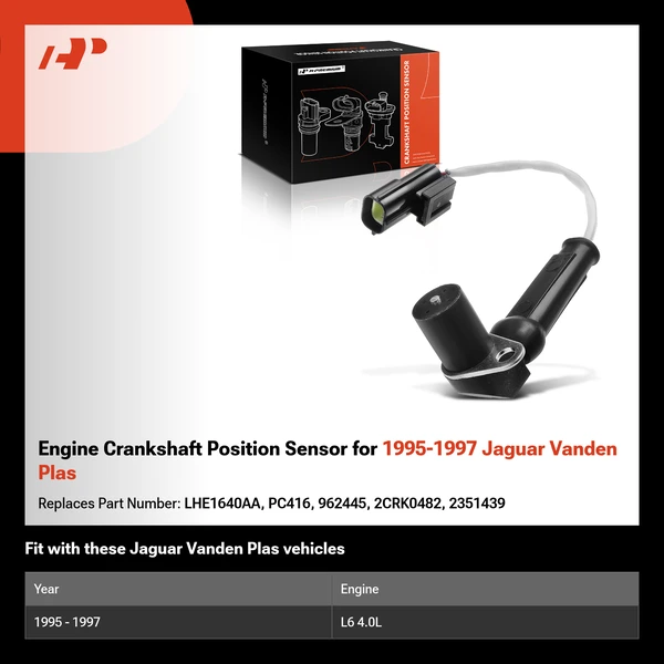 Engine Crankshaft Position Sensor for 1995-1997 Jaguar Vanden Plas