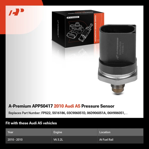 A-Premium APPS0417 2010 Audi A5 Pressure Sensor