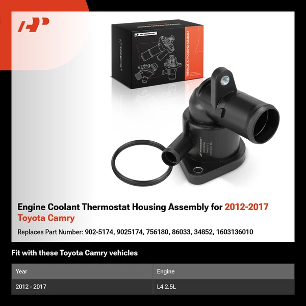Engine Coolant Thermostat Housing Assembly for 2012-2017 Toyota Camry