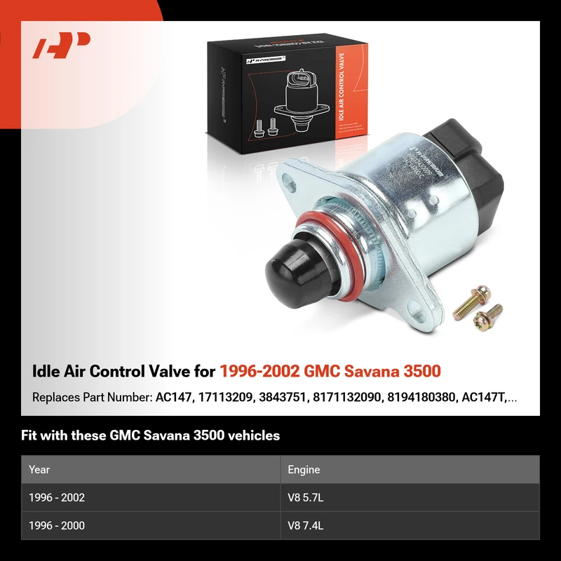 Idle Air Control Valve for 1996-2002 GMC Savana 3500