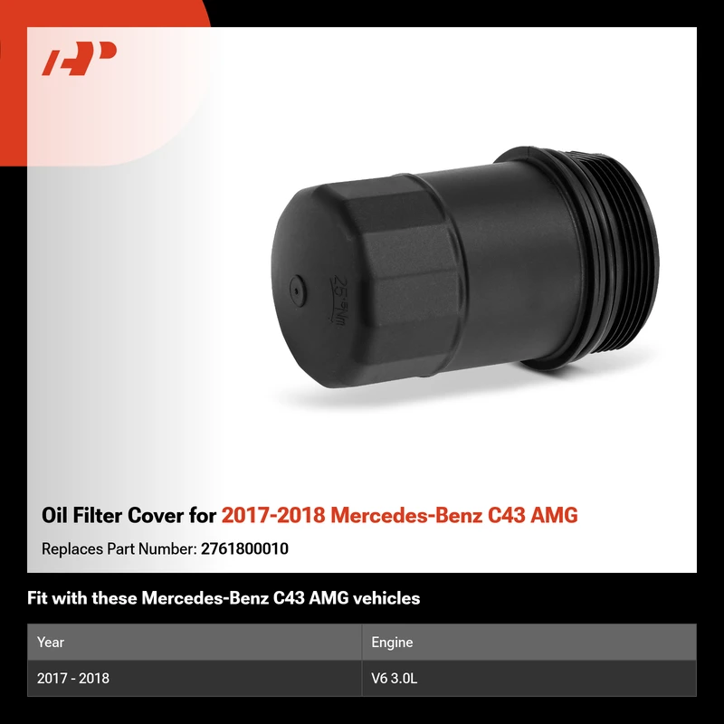 Oil Filter Cover for 2017-2018 Mercedes-Benz C43 AMG