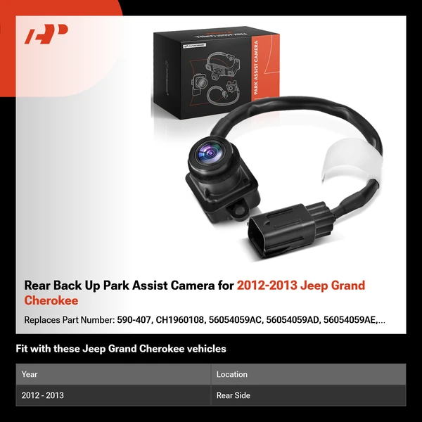 Rear Back Up Park Assist Camera for 2012-2013 Jeep Grand Cherokee