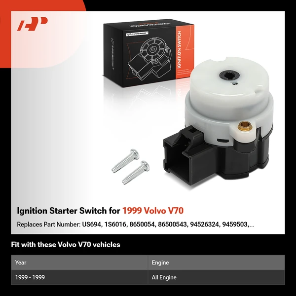 Ignition Starter Switch for 1999 Volvo V70