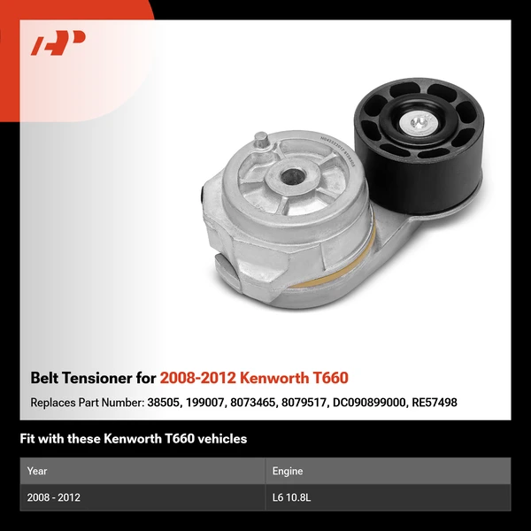 Belt Tensioner for 2008-2012 Kenworth T660
