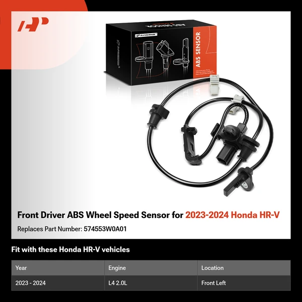 Front Driver ABS Wheel Speed Sensor for 2023-2024 Honda HR-V