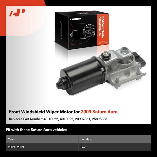 Front Windshield Wiper Motor for 2009 Saturn Aura