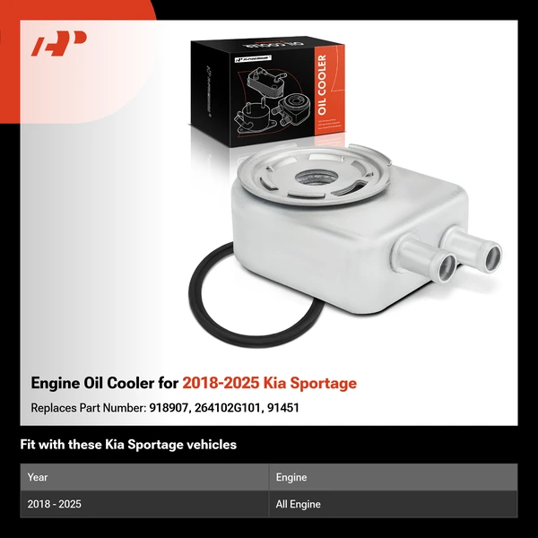 Engine Oil Cooler for 2018-2025 Kia Sportage