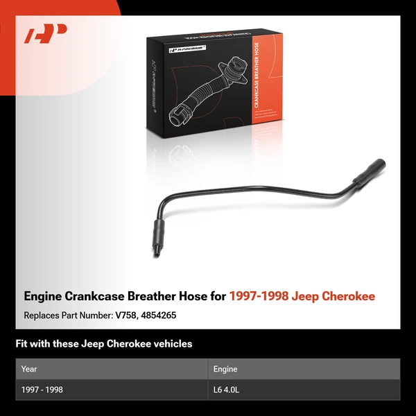 Engine Crankcase Breather Hose for 1997-1998 Jeep Cherokee