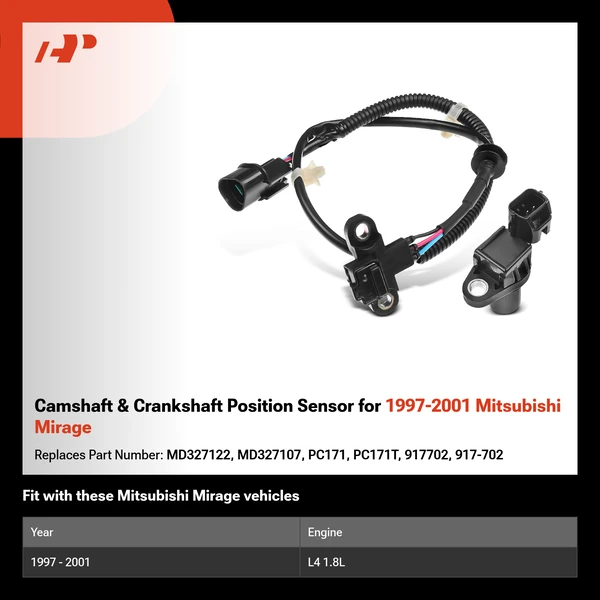 Camshaft & Crankshaft Position Sensor for 1997-2001 Mitsubishi Mirage
