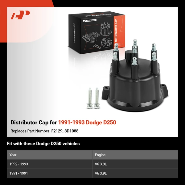 Distributor Cap for 1991-1993 Dodge D250