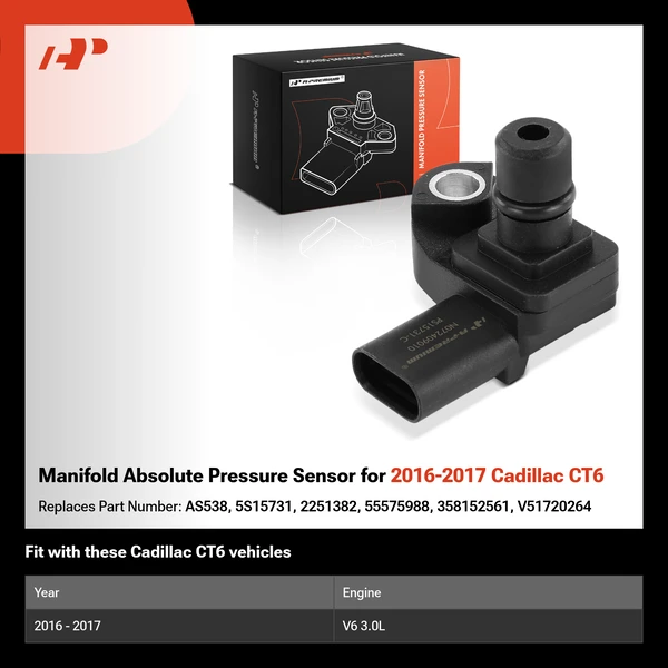 Manifold Absolute Pressure Sensor for 2016-2017 Cadillac CT6