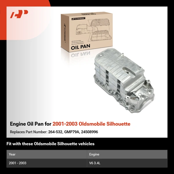 Engine Oil Pan for 2001-2003 Oldsmobile Silhouette