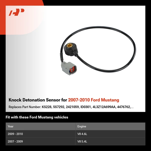 Knock Detonation Sensor for 2007-2010 Ford Mustang