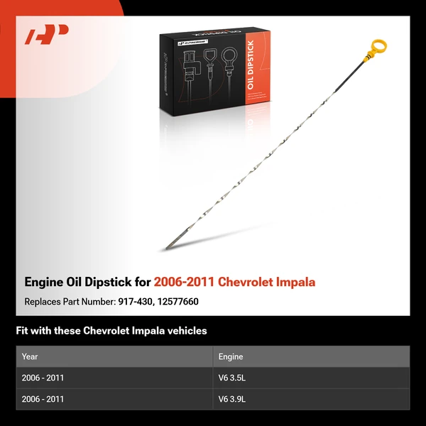 Engine Oil Dipstick for 2006-2011 Chevrolet Impala