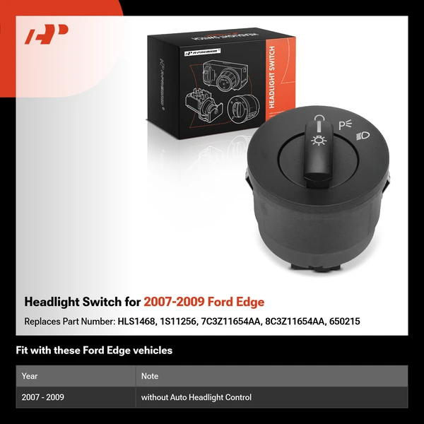 Headlight Switch for 2007-2009 Ford Edge