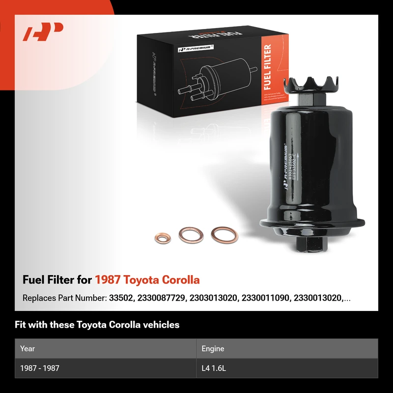 Fuel Filter for 1987 Toyota Corolla