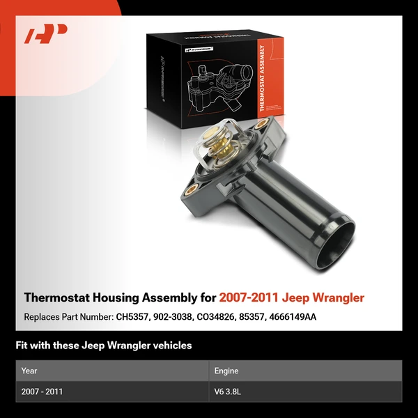 Thermostat Housing Assembly for 2007-2011 Jeep Wrangler