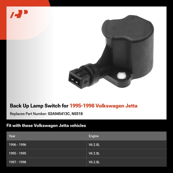 Back Up Lamp Switch for 1995-1998 Volkswagen Jetta