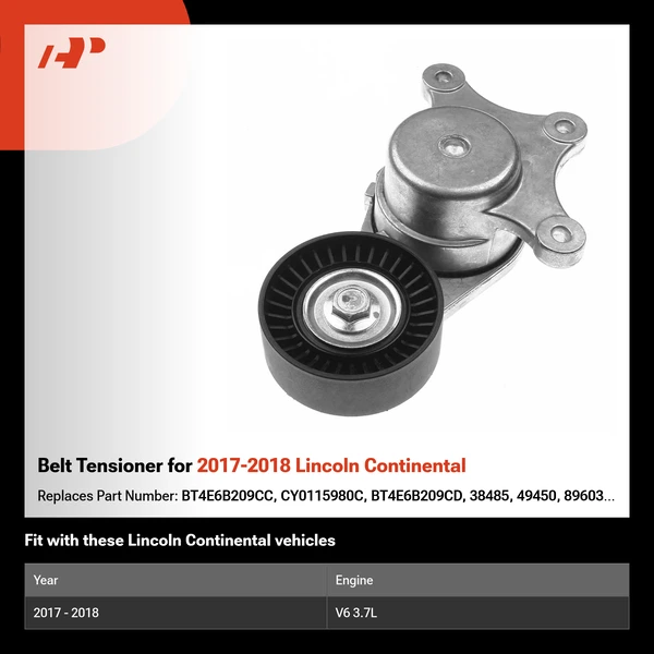 Belt Tensioner for 2017-2018 Lincoln Continental