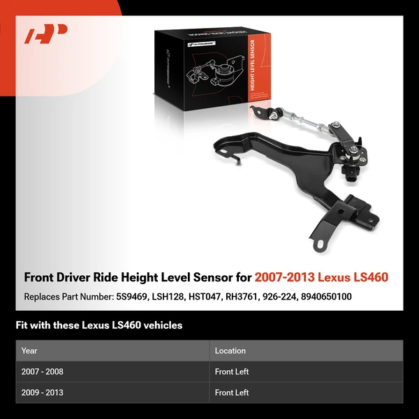 Front Driver Ride Height Level Sensor for 2007-2013 Lexus LS460
