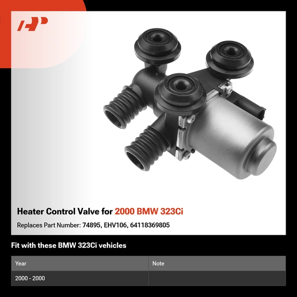 Heater Control Valve for 2000 BMW 323Ci