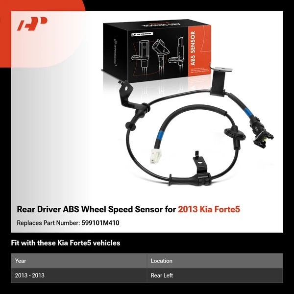 Rear Driver ABS Wheel Speed Sensor for 2013 Kia Forte5