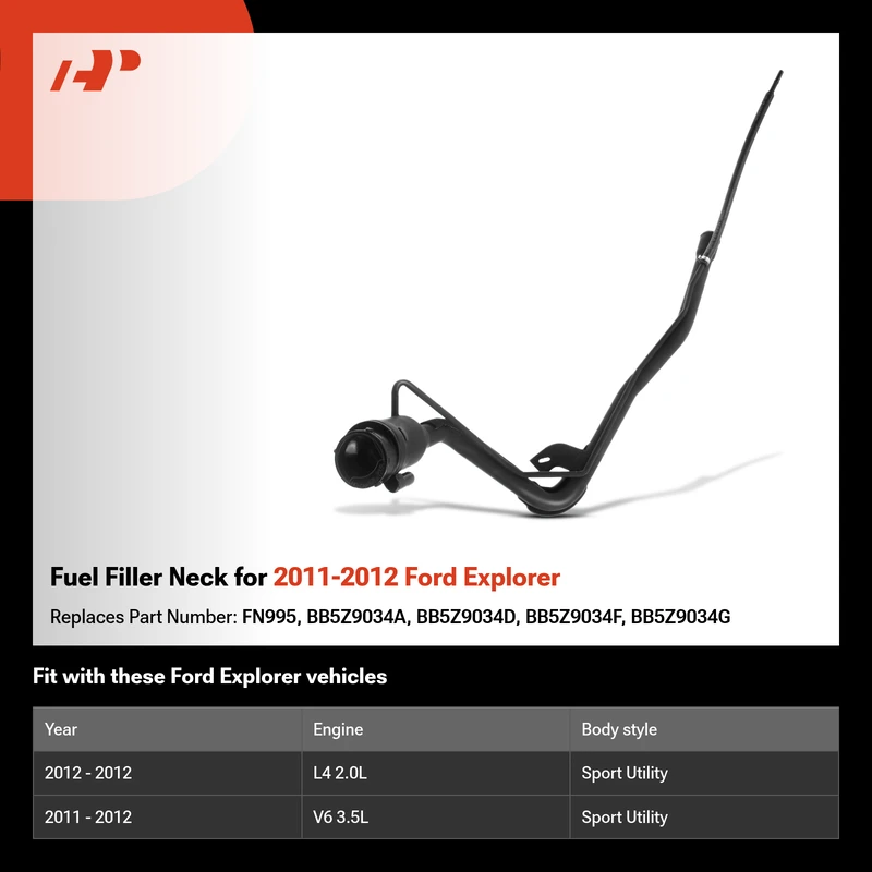 Fuel Filler Neck for 2011-2012 Ford Explorer
