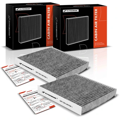 2 Pcs Activated Carbon Cabin Air Filter