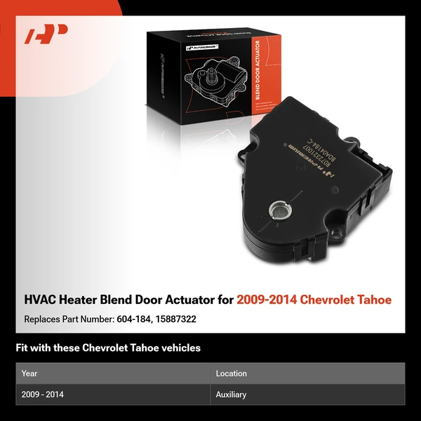 HVAC Heater Blend Door Actuator for 2009-2014 Chevrolet Tahoe