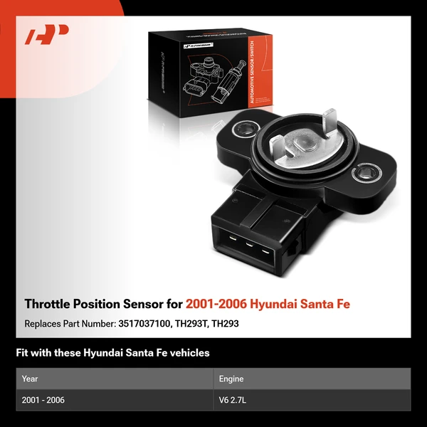 Throttle Position Sensor for 2001-2006 Hyundai Santa Fe