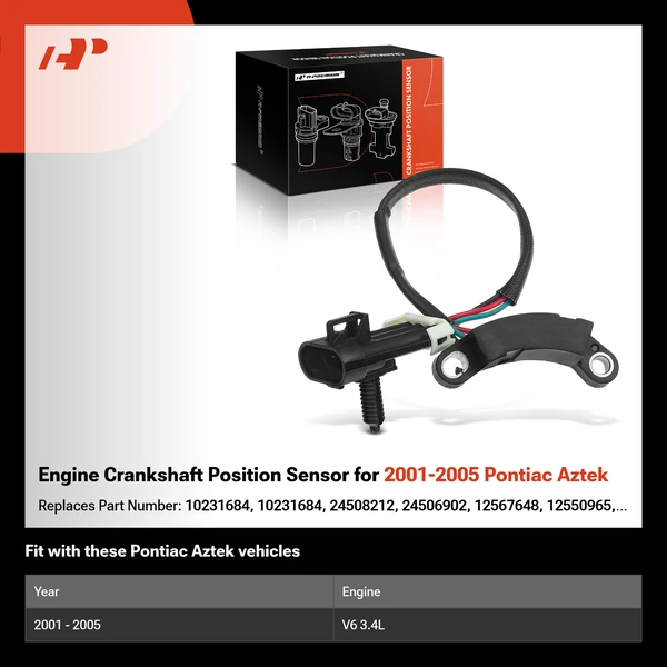 Engine Crankshaft Position Sensor for 2001-2005 Pontiac Aztek