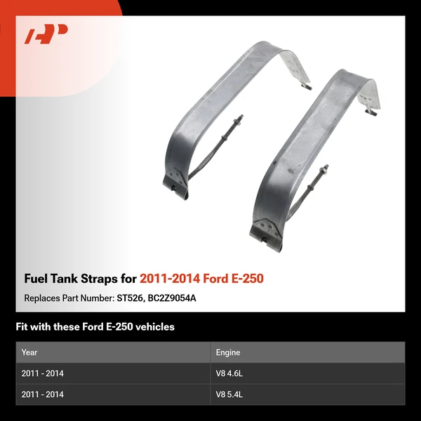 Fuel Tank Straps for 2011-2014 Ford E-250