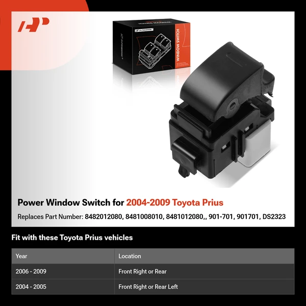 Power Window Switch for 2004-2009 Toyota Prius