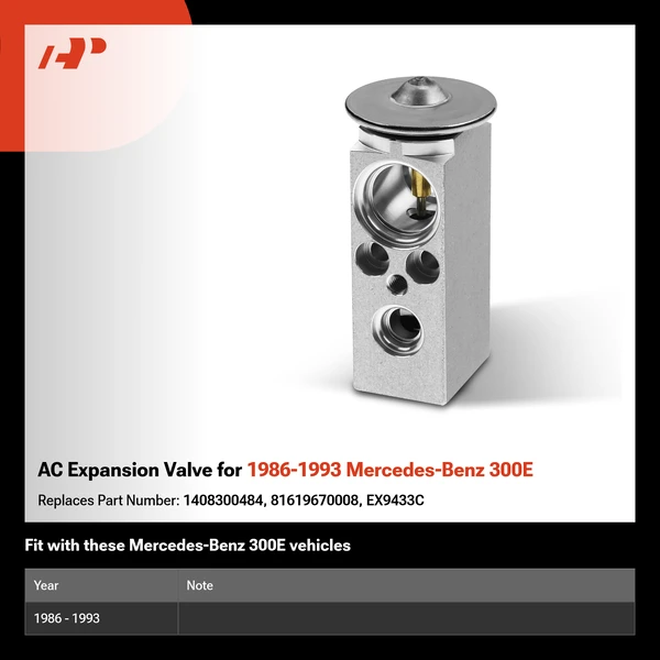 AC Expansion Valve for 1986-1993 Mercedes-Benz 300E