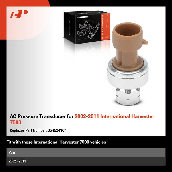 AC Pressure Transducer for 2002-2011 International Harvester 7500