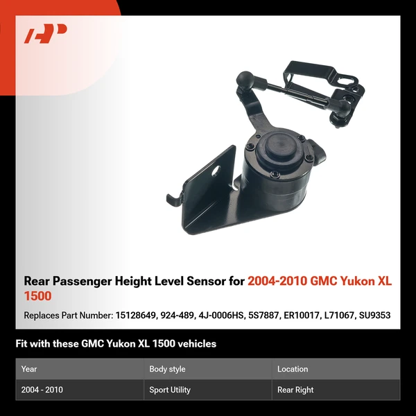 Rear Passenger Height Level Sensor for 2004-2010 GMC Yukon XL 1500