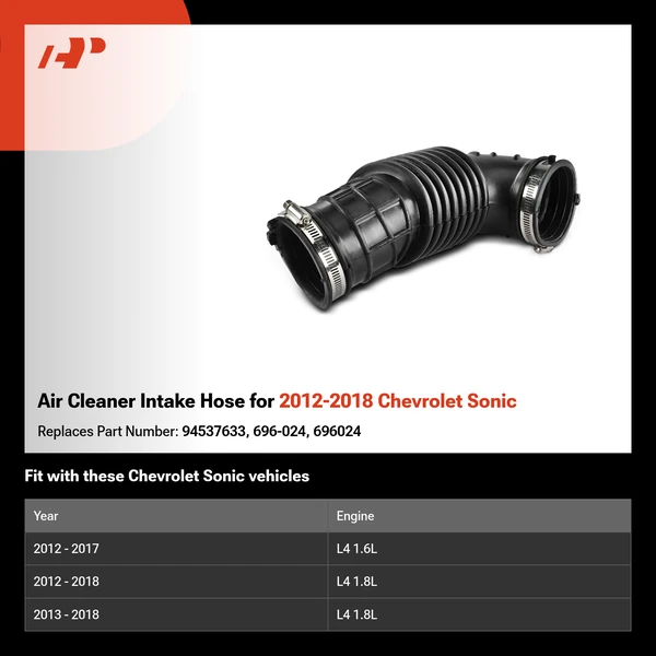 Air Cleaner Intake Hose for 2012-2018 Chevrolet Sonic