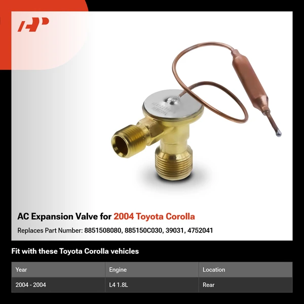 AC Expansion Valve for 2004 Toyota Corolla