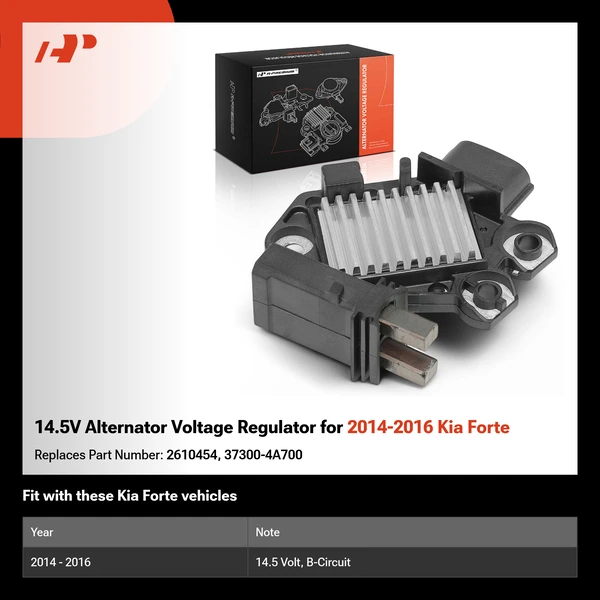 14.5V Alternator Voltage Regulator for 2014-2016 Kia Forte
