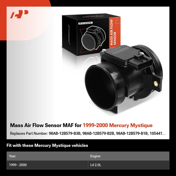 Mass Air Flow Sensor MAF for 1999-2000 Mercury Mystique